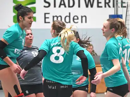 Noch einmal alles raushauen, was geht – dann dürfen die Verbandsliga-Frauen der Emder Volleys die Meisterschaft bejubeln.