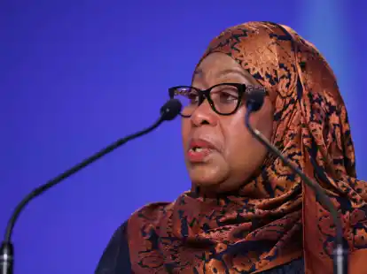 Hat sich bisher nicht zur Forderung ge&auml;u&szlig;ert: Tansanias Pr&auml;sidentin Samia Suluhu Hassan.