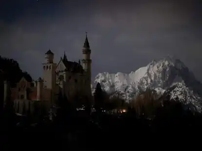 Auch das Schloss Neuschwanstein nimmt an der &laquo;Earth Hour&raquo; teil.