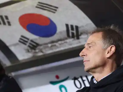 Kam bei seinem Deb&uuml;t als Trainer von S&uuml;dkorea nicht &uuml;ber ein 2:2 gegen Kolumbien hinaus: J&uuml;rgen Klinsmann.