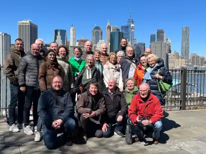 Die Reisegruppe aus Friesland in New York.