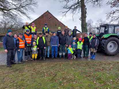 Gingen mit vereinten Kr&auml;ften an den Start: &Uuml;ber 30 Hurreler haben an der Aktion &bdquo;Saubere Landschaft&ldquo; teilgenommen.