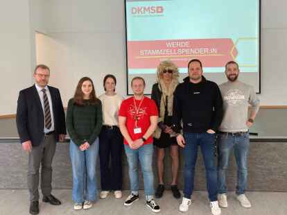 Sch&uuml;ler und Lehrer am Dietrich-Bonhoeffer-Gymnasium in Ahlhorn engagieren sich im Kampf gegen Blutkrebs.