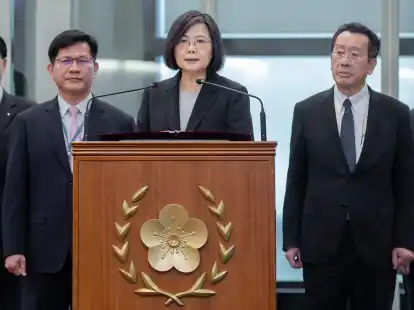 Taiwans Pr&auml;sidentin Tsai Ing-wen hat zum Missfallen der chinesischen Regierung einen Zwischenstopp in New York eingelegt.
