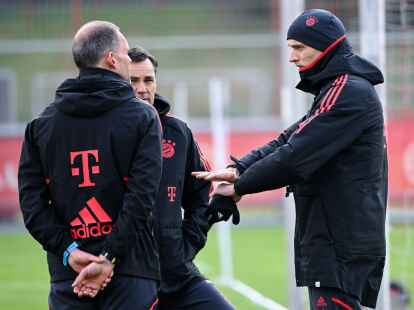 Der neue Bayern-Trainer Thomas Tuchel (r) will gegen seinen fr&uuml;heren Club Dortmund ein erstes &laquo;Ausrufezeichen&raquo; setzen.