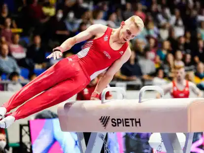 Hat die Qualifikation der deutschen Turner f&uuml;r die EM gewonnen: Lucas Kochan.