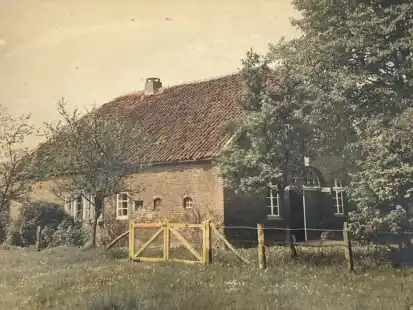 Das Bauernhaus an der Bloherfelder Stra&szlig;e  211a um 1900 herum