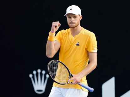 Der 31-j&auml;hrige Yannick Hanfmann hat &uuml;berraschend das Halbfinale des ATP-Turniers in Houston erreicht.