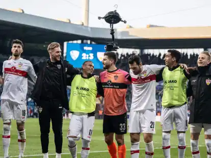 Die VfB-Profis konnten drei Punkte in Bochum bejubeln.