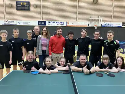 Zeigten beim Finalturnier um den Bezirkspokal in Damme ganz starke Leistungen: die Nachwuchs-Tischtennisspieler der SG Westerstede/Ekern.
