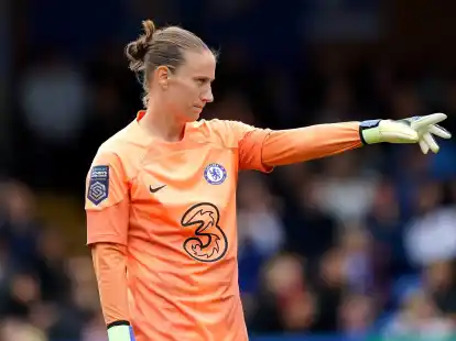 Chelseas Torh&uuml;terin Ann-Katrin Berger ist im DFB-Team derzeit die Nummer zwei.