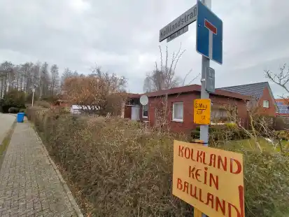 Keine Wohnbebauung im geplanten Naturschutzgebiet: Anwohner der Kolklandstra&szlig;e sind mehrheitlich gegen die Idee, ein nebenliegendes Biotop zugunsten von 60 Sozialwohnungen zu verlieren.