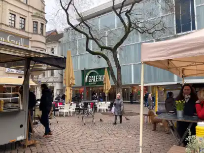Hier stahl der Dieb die Parf&uuml;mf-Flaschen &ndash; und wurde verfolgt und gefasst.