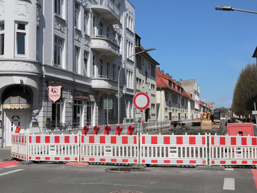 Sanierung der Werftstraße in Wilhelmshaven dauert bis Ende August