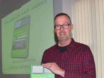 Der Autor Fokke Blohm stellte sein Buch &bdquo;Von Elsfleth nach Amerika &ndash; Verbleib Elsflether B&uuml;rger anhand von Grabsteinen in den USA&ldquo; vor.