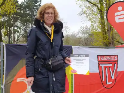 Stolz: Gudrun Klose holte Doppel-Gold bei der DM im thüringischen Erfurt.