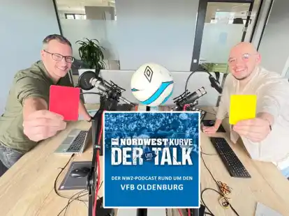 Diskutieren über die Lage beim VfB Oldenburg: Lars Blancke (links) und Sarom Siebenhaar