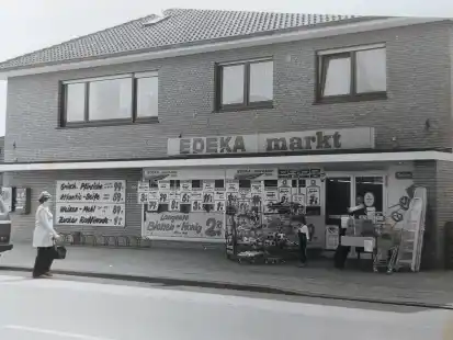 Nach dem Umbau 1973 hatte sich die Gesch&auml;ftsfl&auml;che deutlich vergr&ouml;&szlig;ert. Noch heute ist es Teil des bestehenden Marktgeb&auml;udes.