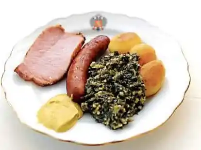 Kasseler als Teil eines deftigen Gerichts.