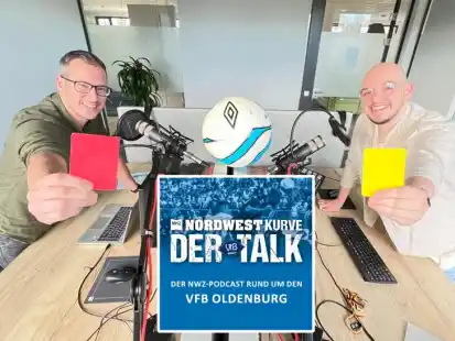 Diskutieren über die Lage beim VfB Oldenburg: Lars Blancke (links) und Sarom Siebenhaar