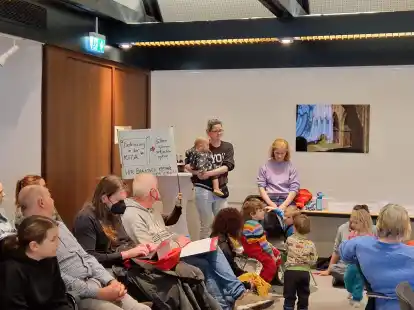 Wollen geh&ouml;rt werden: Betroffene Eltern vom akuten Fachkr&auml;ftemangel in Huder Kitas berichteten von ihren Erfahrungen.