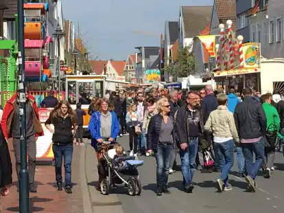 Der Fr&uuml;hjahrsmarkt in Vechta soll auch in diesem Jahr wieder Tausende in die Innenstadt locken.