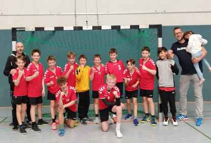 Meister in der Regionsliga: die m&auml;nnliche Jugend D der HSG Hude/Falkenburg