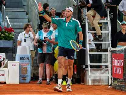 Trifft im Finale des ATP-Turniers in Madrid auf Lokalmatador Carlos Alcaraz: Jan-Lennard Struff.