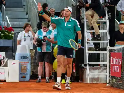 Trifft im Finale des ATP-Turniers in Madrid auf Lokalmatador Carlos Alcaraz: Jan-Lennard Struff.