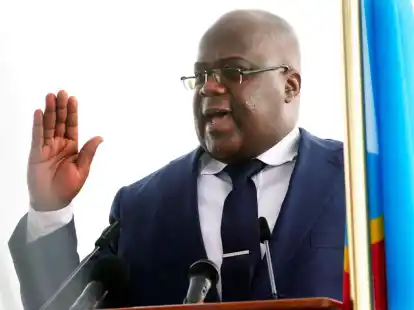 Der Pr&auml;sident des Kongo, F&eacute;lix Tshisekedi, k&uuml;ndigte nach den &Uuml;berschwemmungen mit vielen Toten Staatstrauer an.