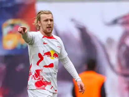 Leipzigs Emil Forsberg will den FC Bayern besiegen.