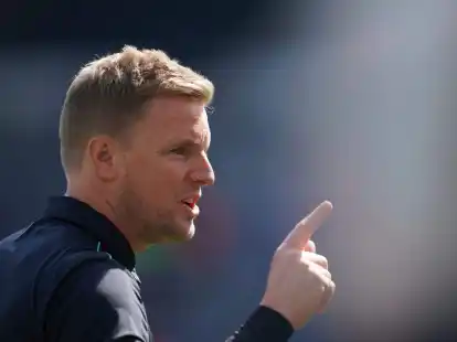 Wurde beim&nbsp;Ausw&auml;rtsspiel in Leeds von einem Fan attackiert: Newcastle-Trainer Eddie Howe.