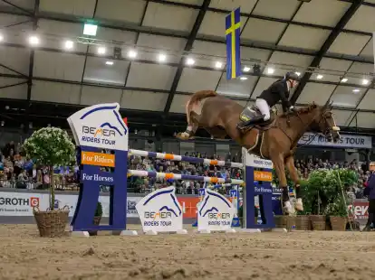 Philipp Schulze Topphoff wurde im Sattel von Clemens de la Lande in Madrid Vierter.