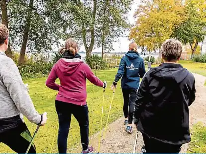 Entspannte Bewegung an der frischen Luft und zusammen mit anderen macht Spa&szlig; und ist gut f&uuml;r die Gesundheit.