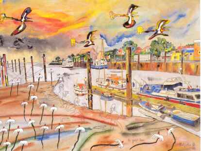 Bilder des K&uuml;nstlers Butjatha sind in einer Sonderausstellung des Nordenham-Museums zu sehen.