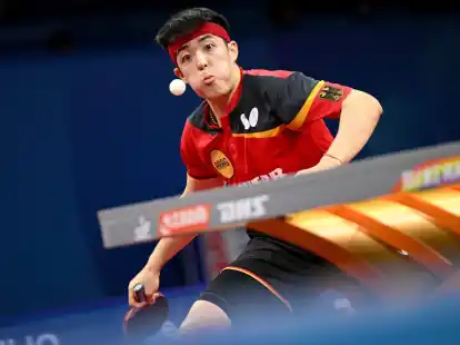 Dang Qiu hat sich bei der Tischtennis-WM in die dritte Runde gespielt.
