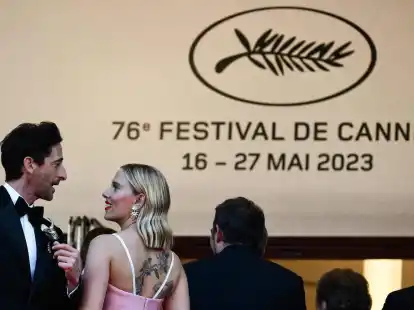 Hollywood-Glamour in Cannes:&nbsp;Adrien Brody und Scarlett Johansson.