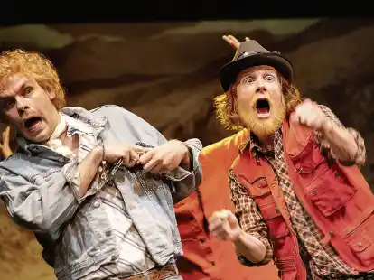 Au&szlig;er Rand und Band: Hagen B&auml;hr (Gus Brandt) und Tobias Schormann (Salvatore &bdquo;Toto&ldquo; Brandt)