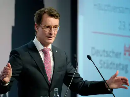 NRW-Ministerpr&auml;sident Hendrik W&uuml;st bei der Hauptversammlung des Deutschen St&auml;dtetages in&nbsp;K&ouml;ln.