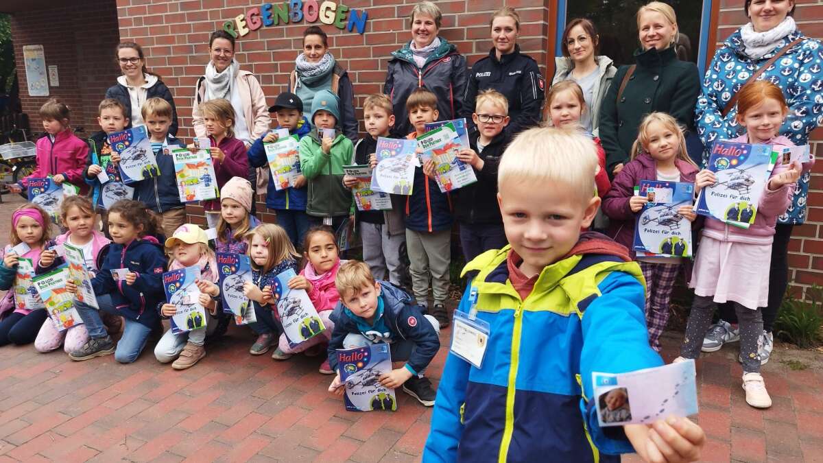 Kita Unterm Regenbogen Neerstedt Kinder bestehen Führerscheintest