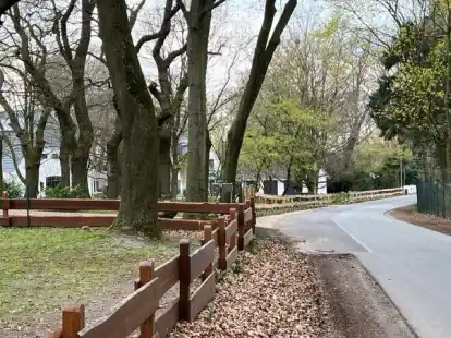 Rapides Ende der Erweiterung: Der neue Teil der sogenannten &bdquo;Dorfstra&szlig;e&ldquo; endet (bei Regen) unverhofft im Morast, sagt Leser Leo Kurth.