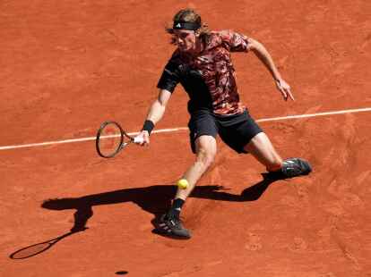 Hat die dritte Runde bei der French Open erreicht:&nbsp;Der Grieche Stefanos Tsitsipas in Aktion.