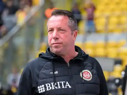 Wiesbadens Trainer Markus Kauczinski will in der Relegation gegen Bielefeld den Aufstieg perfekt machen.