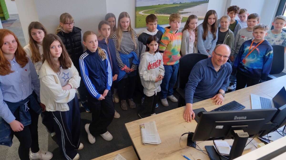 Cäcilienschule in Oldenburg Projektwoche mit Besuch bei der NWZ
