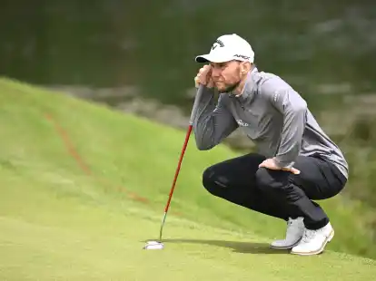 Maximilian Kieffer aus Deutschland verteidigte seinen Platz eins auf dem Gr&uuml;n.