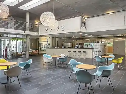 Modernes Design: Die Rezeption der Jugendherberge in Lausanne.