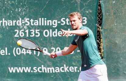 Steigerte sich in seinem Einzel: Spielertrainer Michel Dornbusch. Bild Sascha St&uuml;ber