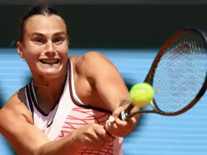 Die Wei&szlig;russin Aryna Sabalenka erreichte in Paris das Halbfinale.