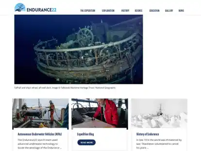 Unterwasser-Blick in die Vergangenheit: Obwohl sie vor mehr als 100 Jahren gesunken ist, macht die &laquo;Endurance&raquo; immer noch einen guten Eindruck.