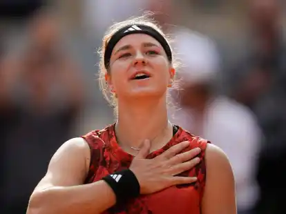 Spielt um den Sieg bei den French Open: Karolina Muchova.